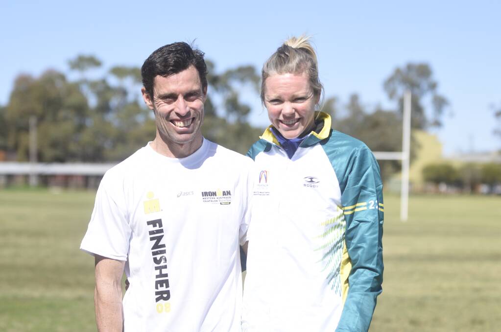 Australian honours: Peter Loveridge and Kelly Watson will compete at the International Triathlon Union World Championships on the Gold Coast.