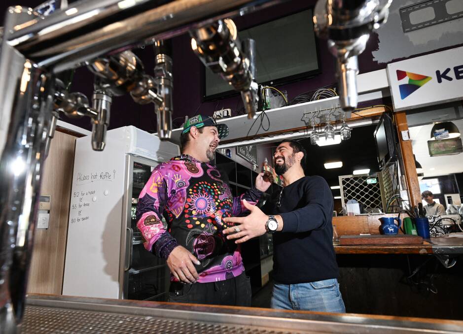 The Werris Creek community has thrown their support behind the new owners of the Commerical Hotel, former bar manager Daniel Johnson has returned to help co-owner Varun Madan reopen the venue doors. Picture by Gareth Gardner