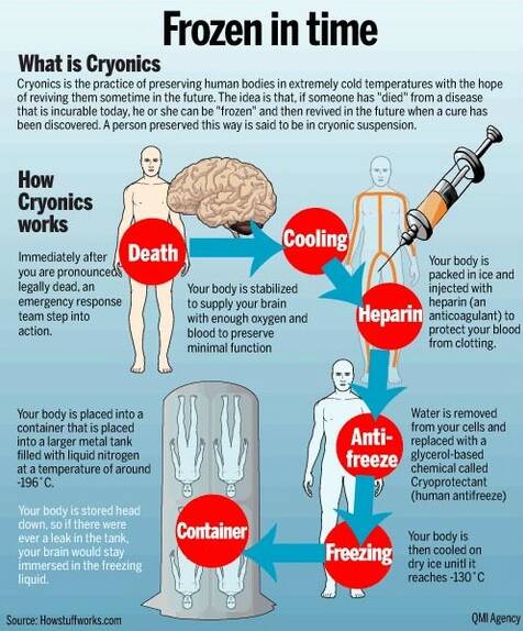 An explanation of the cryonic process published on the Southern Cryonics website. Picture supplied
